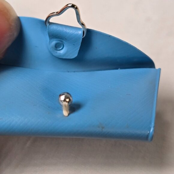 VTG Barbie Purse 1960s Blue Clutch Handbag Fashion Pak #1832 Color Coordinates - Picture 6 of 12